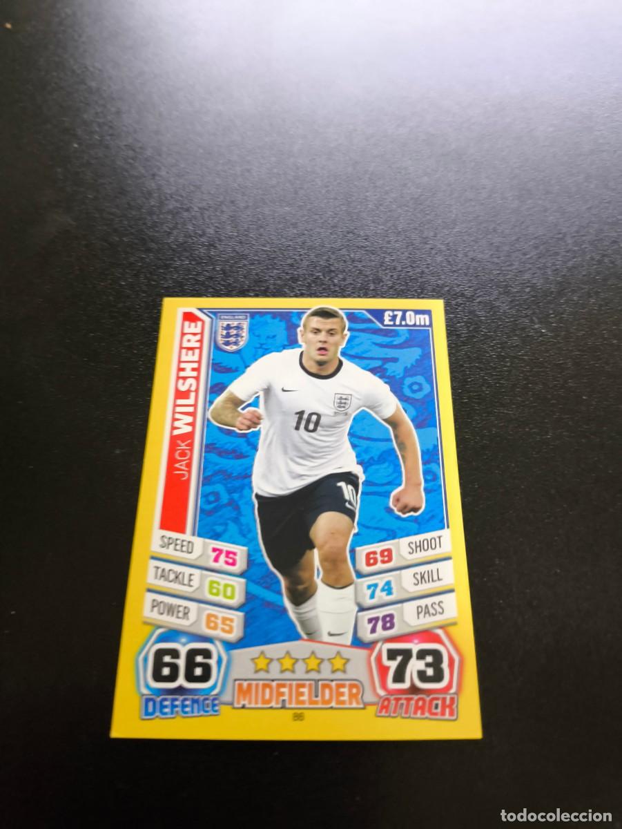 Figurine di Calcio: 86 Jack Wilshere INGLATERRA TOPPS MATCH ATTAX WORLD CUP MUNDIAL BRASIL 2014 14 N PANINI LIGA