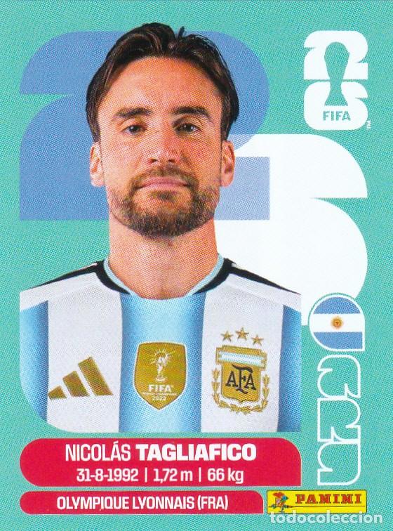 Figurine di Calcio: FIFA WORLD CUP 2026 * TAGLIAFICO N&ordm; 6 * DE ARGENTINA - NUEVO DE SOBRE (A-18)
