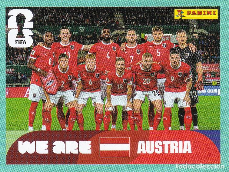 Figurine di Calcio: FIFA WORLD CUP 2026 * EQUIPO N&ordm; 13 * DE AUSTRIA - NUEVO DE SOBRE (A-18)