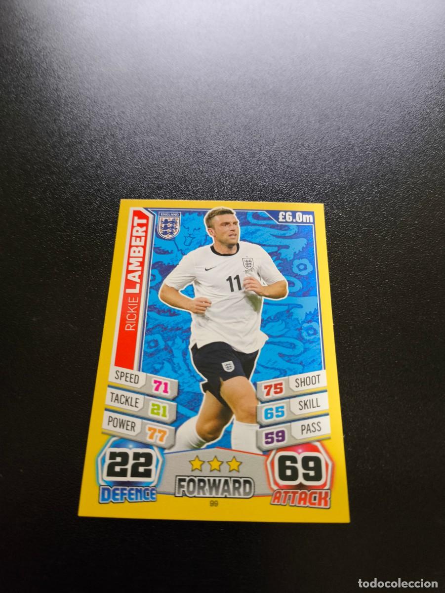 Fu&szlig;ball-Sticker: 99 Rickie Lambert INGLATERRA TOPPS MATCH ATTAX WORLD CUP MUNDIAL BRASIL 2014 14 N PANINI LIGA