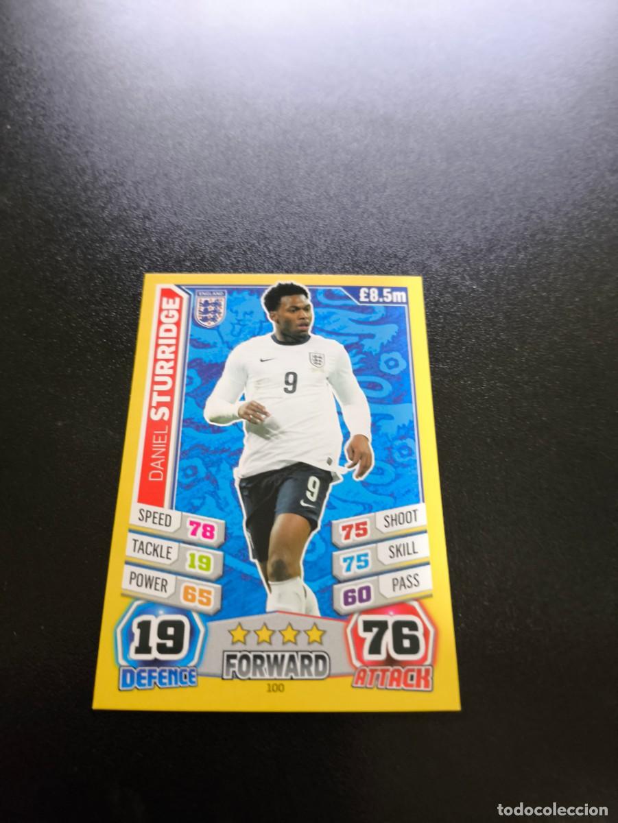 Fu&szlig;ball-Sticker: 100 Daniel Sturridge INGLATERRA TOPPS MATCH ATTAX WORLD CUP MUNDIAL BRASIL 2014 14 N PANINI LIGA