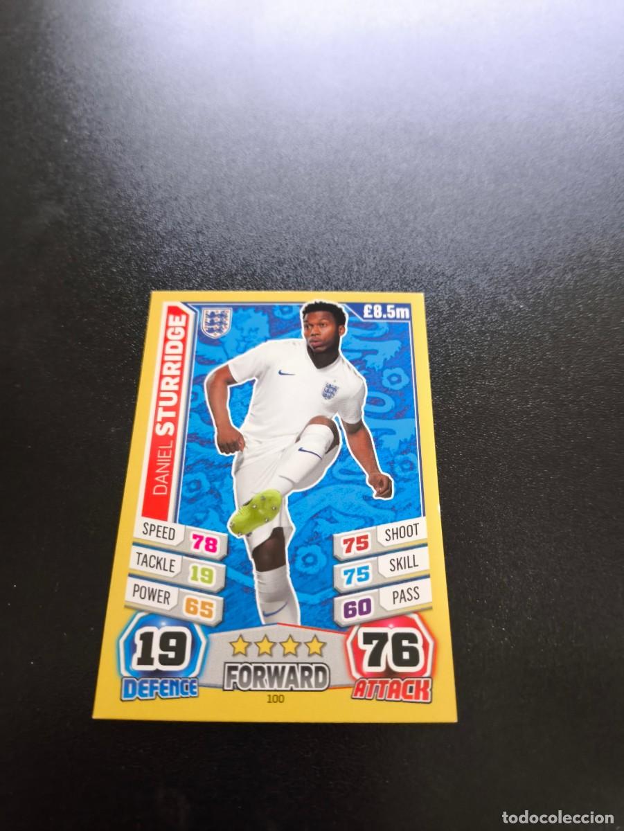 Fu&szlig;ball-Sticker: 100 Daniel Sturridge INGLATERRA TOPPS MATCH ATTAX WORLD CUP MUNDIAL BRASIL 2014 14 N PANINI LIGA