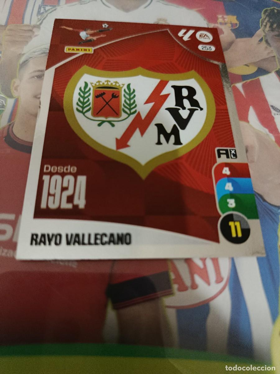 Cromos de F&uacute;tbol: Adrenalyn 24/25. 253. Escudo. Rayo Vallecano.