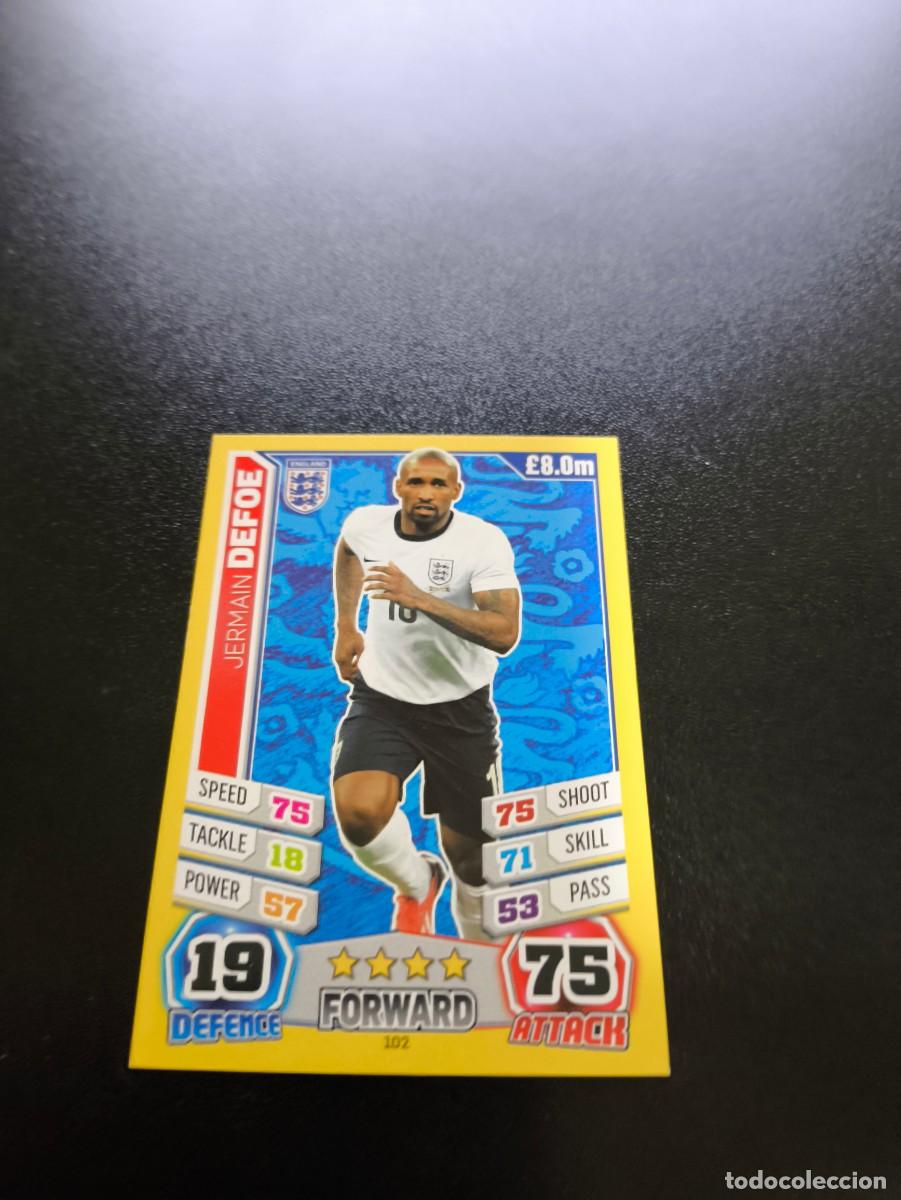 Fu&szlig;ball-Sticker: 102 Jermain Defoe INGLATERRA TOPPS MATCH ATTAX WORLD CUP MUNDIAL BRASIL 2014 14 N PANINI LIGA