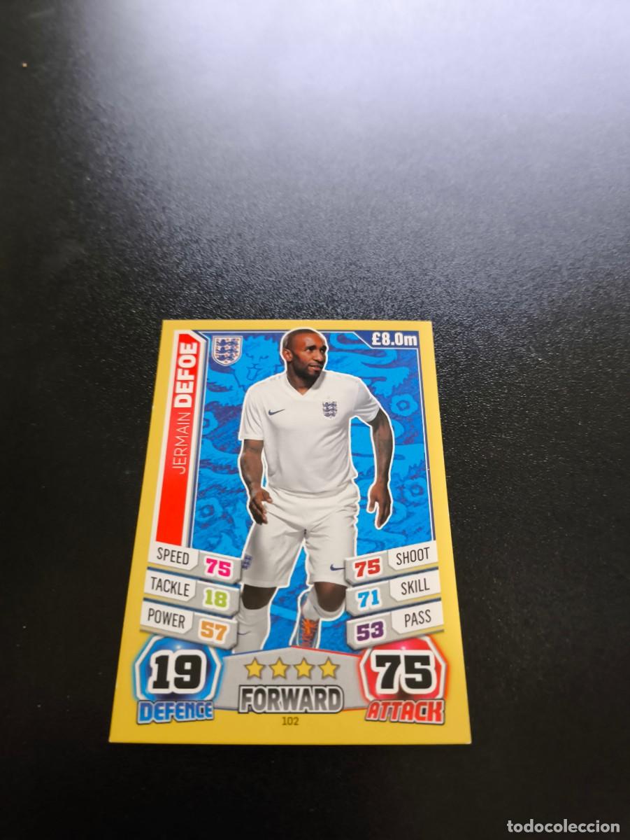 Fu&szlig;ball-Sticker: 102 Jermain Defoe INGLATERRA TOPPS MATCH ATTAX WORLD CUP MUNDIAL BRASIL 2014 14 N PANINI LIGA