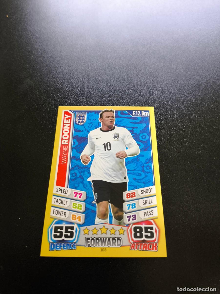 Fu&szlig;ball-Sticker: 103 Wayne Rooney INGLATERRA TOPPS MATCH ATTAX WORLD CUP MUNDIAL BRASIL 2014 14 N PANINI LIGA
