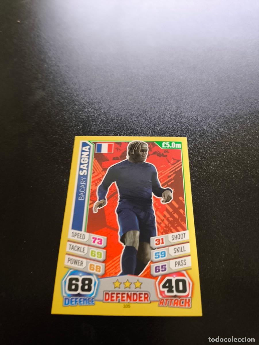 Fu&szlig;ball-Sticker: 105 Bacary Sagna FRANCIA FRANCE TOPPS MATCH ATTAX WORLD CUP MUNDIAL BRASIL 2014 14 N PANINI LIGA