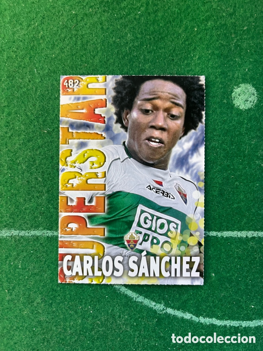 Cromos de Futebol: 482 CARLOS SANCHEZ ELCHE LAS FICHAS DE LA LIGA 2013 2014 MUNDICROMO SUPERSTAR