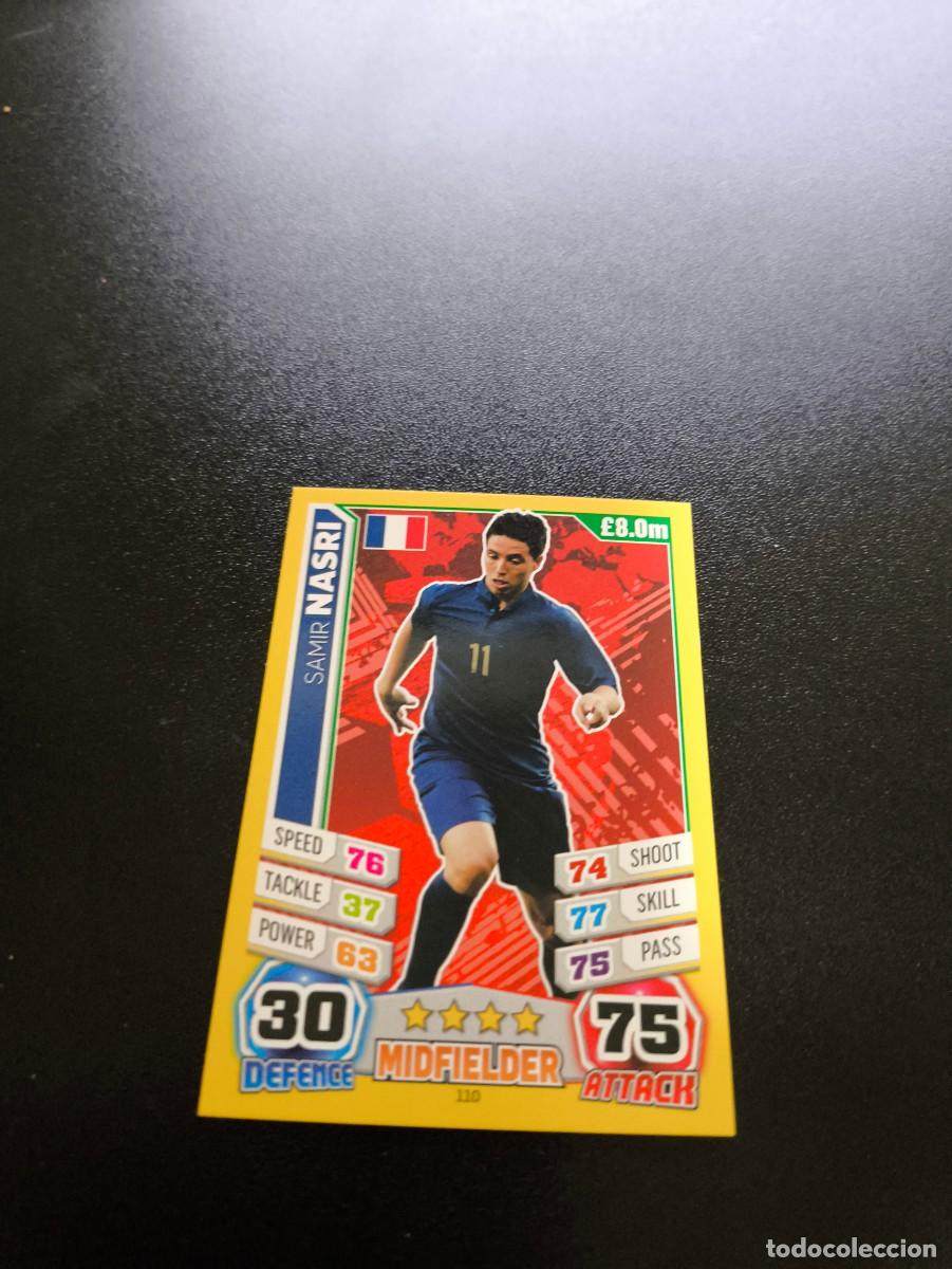 Cromos de Futebol: 110 Samir Nasri FRANCIA FRANCE TOPPS MATCH ATTAX WORLD CUP MUNDIAL BRASIL 2014 14 N PANINI LIGA