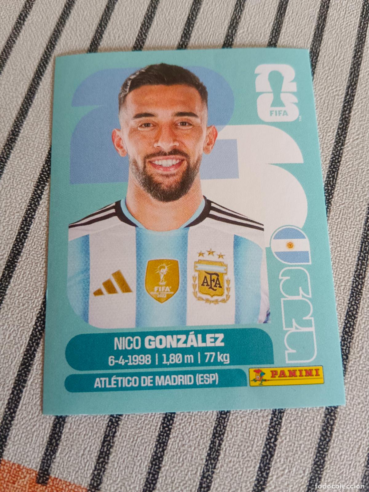 Fu&szlig;ball-Sticker: MUNDIAL 2026 ESTADOS UNIDOS USA MEXICO MEJICO CANADA ARG 16 ARG16 NICO GONZALEZ ARGENTINA FIFA