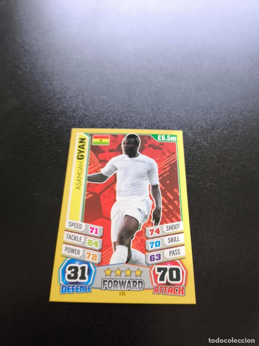 Football Stickers: 131 Asamoah Gyan GHANA TOPPS MATCH ATTAX WORLD CUP MUNDIAL BRASIL 2014 14 N PANINI LIGA