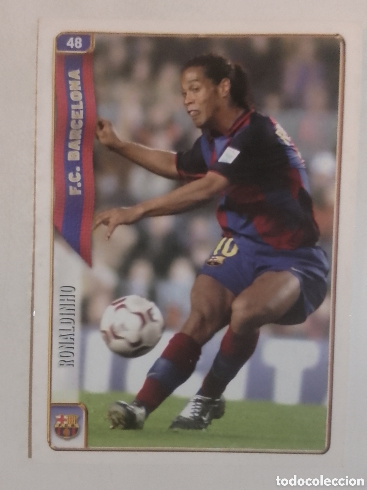 Figurine di Calcio: Mundicromo 2005 n&deg; 48 Ronaldinho &bull; Barcelona.