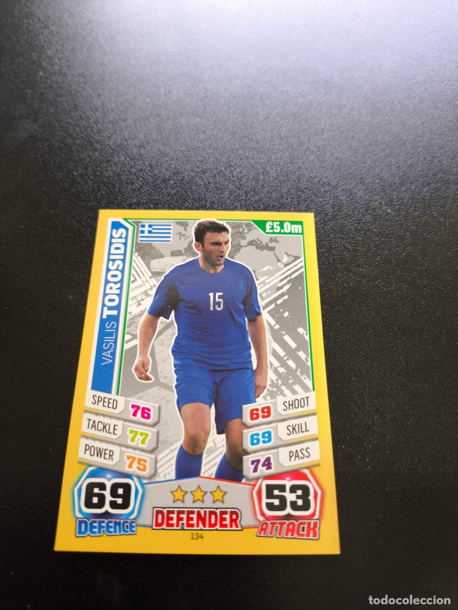 Figurine di Calcio: 134 Vasilis Torosidis GREECE GRECIA TOPPS MATCH ATTAX WORLD CUP MUNDIAL BRASIL 2014 14 N PANINI LIGA