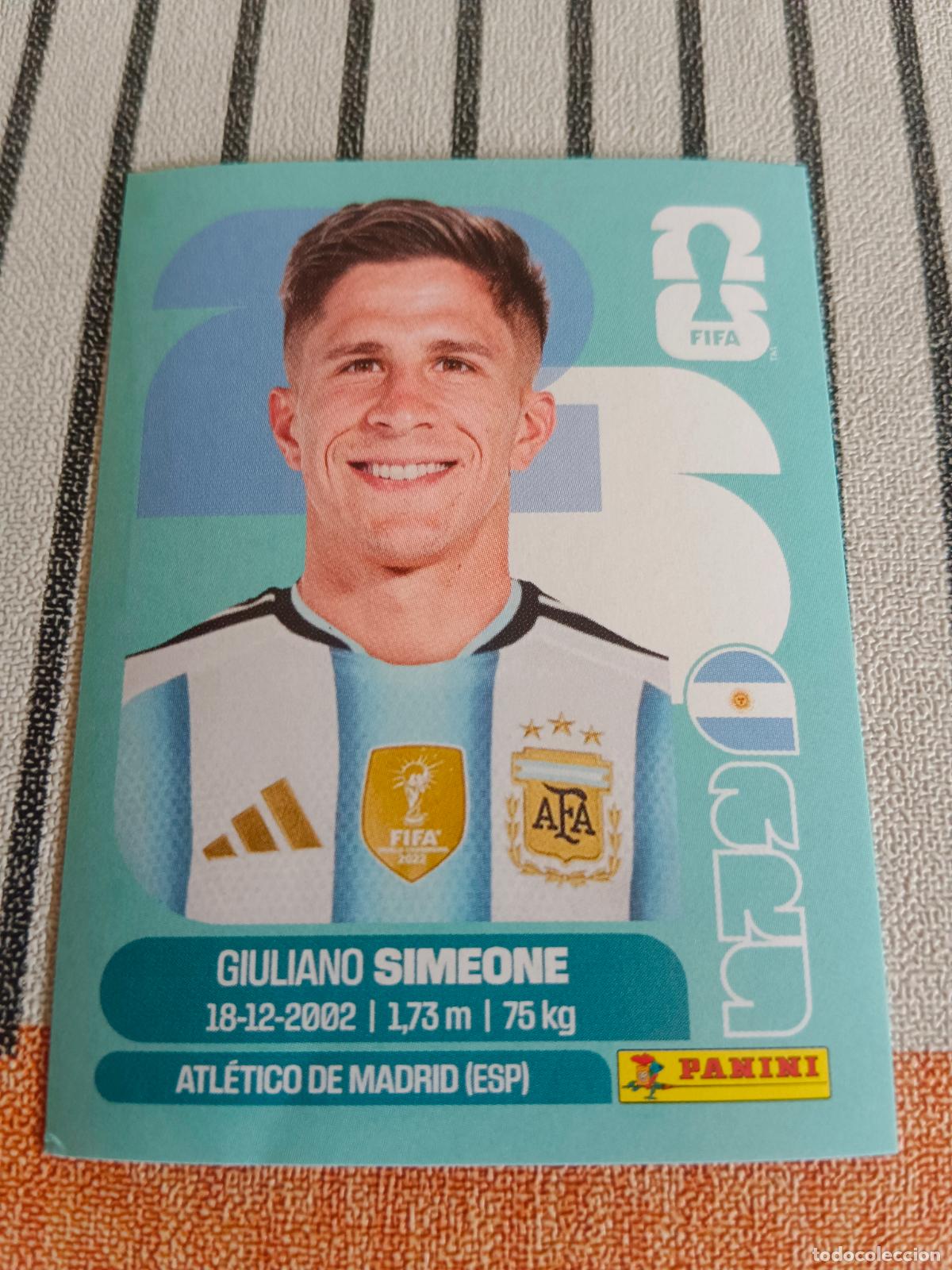 Figurine di Calcio: MUNDIAL 2026 ESTADOS UNIDOS USA MEXICO MEJICO CANADA ARG 20 ARG20 GIULIANO SIMEONE ARGENTINA FIFA