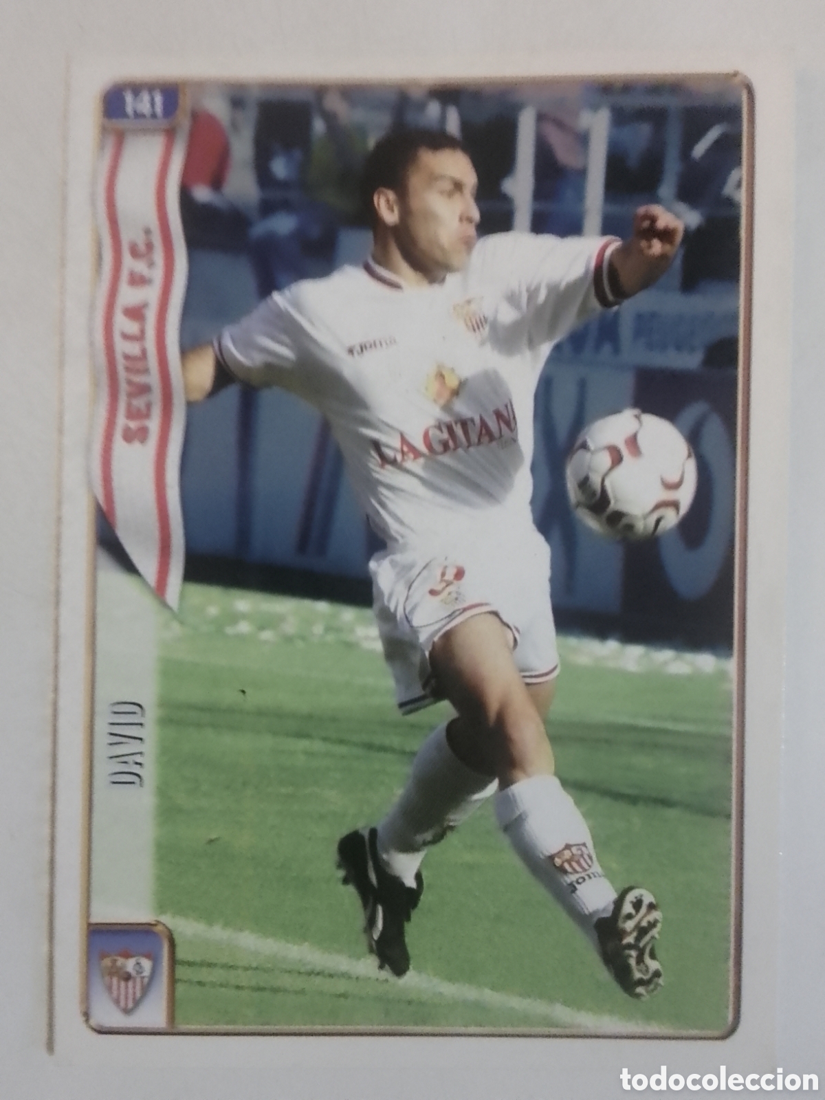 Cromos de F&uacute;tbol: Mundicromo 2005 n&deg; 141 David &bull; Sevilla.