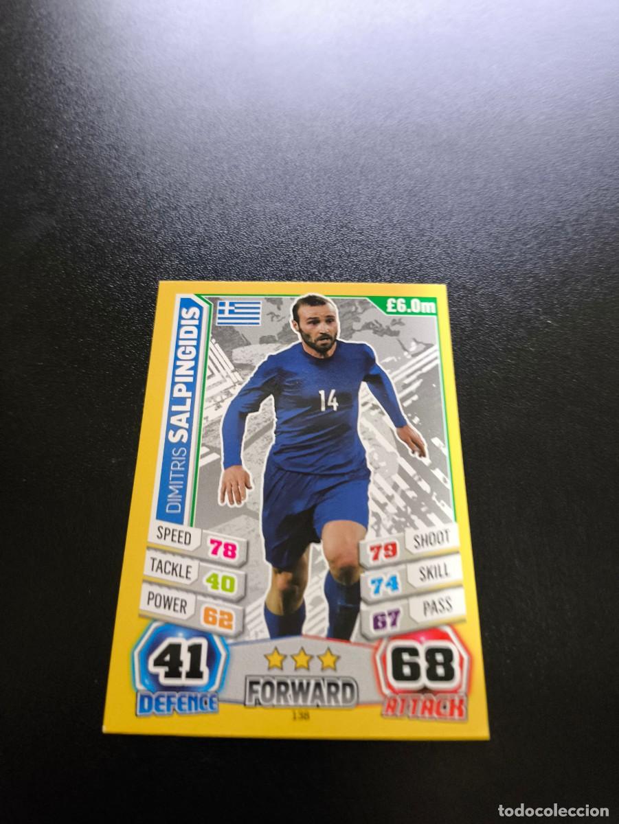 Cromos de F&uacute;tbol: 138 Dimitris Salpingidis GRECIA TOPPS MATCH ATTAX WORLD CUP MUNDIAL BRASIL 2014 14 N PANINI LIGA