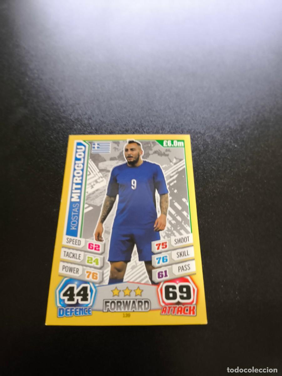 Cromos de F&uacute;tbol: 139 Kostas Mitroglou GRECIA TOPPS MATCH ATTAX WORLD CUP MUNDIAL BRASIL 2014 14 N PANINI LIGA