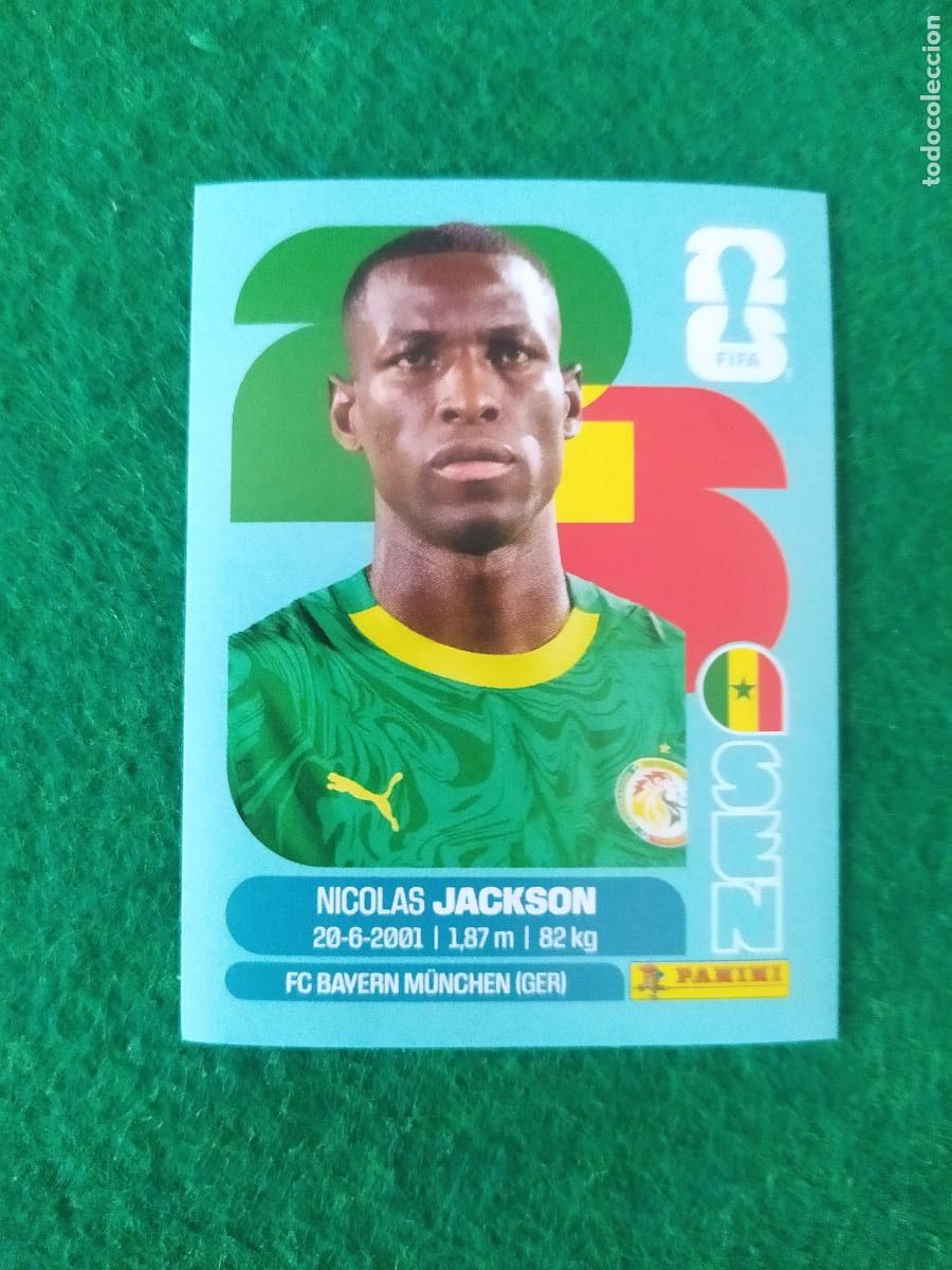 Cromos de F&uacute;tbol: OFFICIAL STICKER COLLECTION WORLD CUP MUNDIAL 2026 - SENEGAL N&ordm; 19 JACKSON