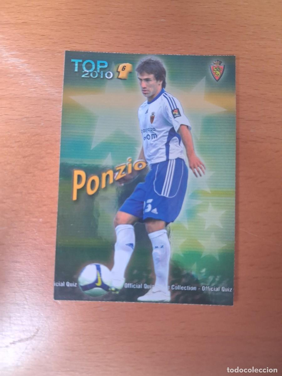Cromos de F&uacute;tbol: Mundicromo Official Quiz Game Collection 2009 2010 Real Zaragoza 594 Top 6 Ponzio Verde