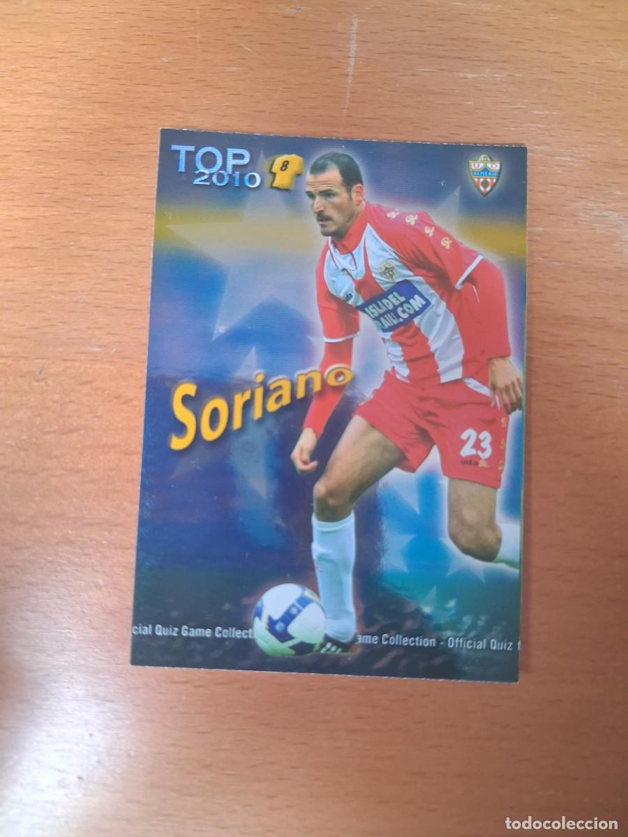 Cromos de F&uacute;tbol: Mundicromo Official Quiz Game Collection 2009 2010 UD Almeria 605 Top 8 Soriano Azul