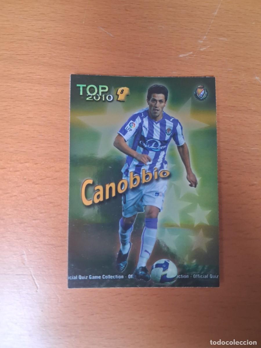 Cromos de F&uacute;tbol: Mundicromo Official Quiz Game Collection 2009 2010 Real Valladolid 606 Top 8 Canobbio Verde