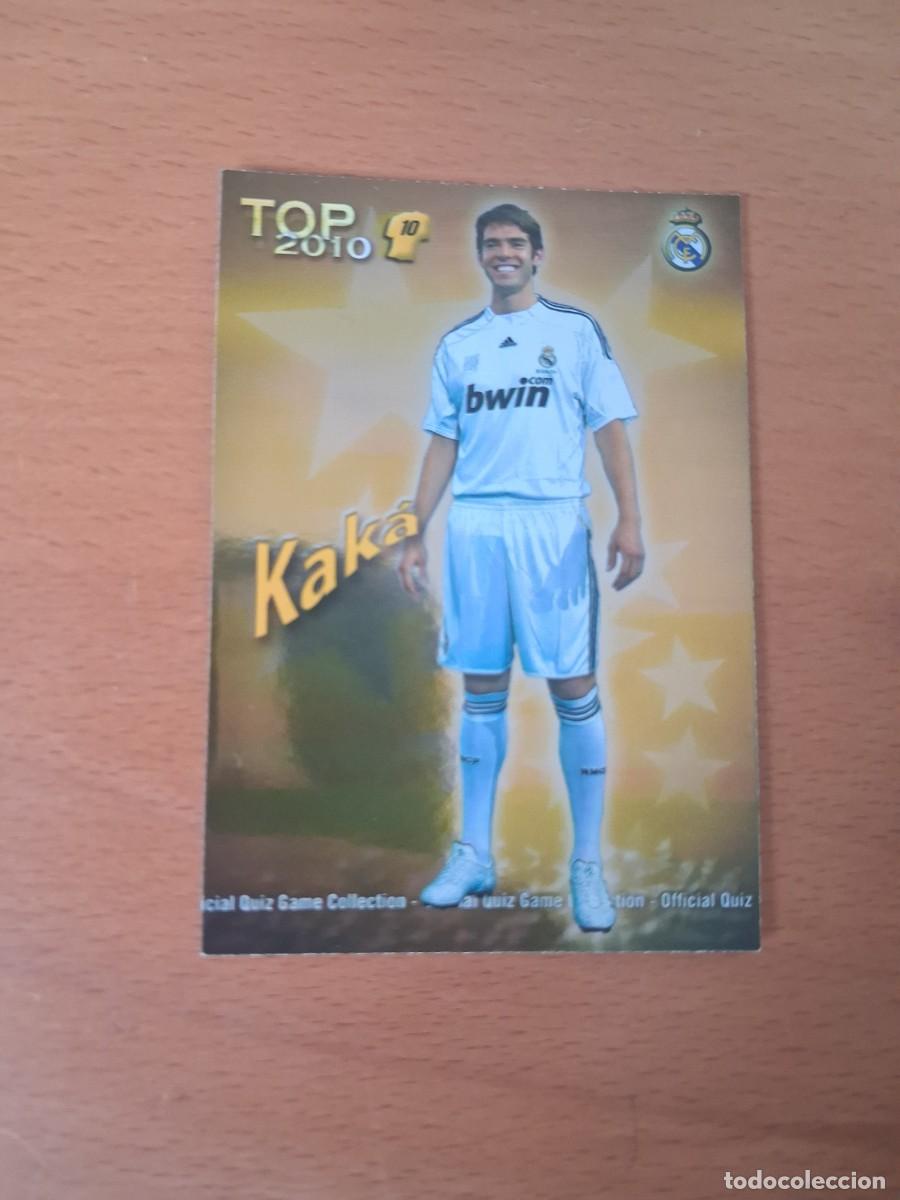 Cromos de f&uacute;tbol: Mundicromo Official Quiz Game Collection 2009 2010 Real Madrid 614 Top 10 Kaka Dorado Liso