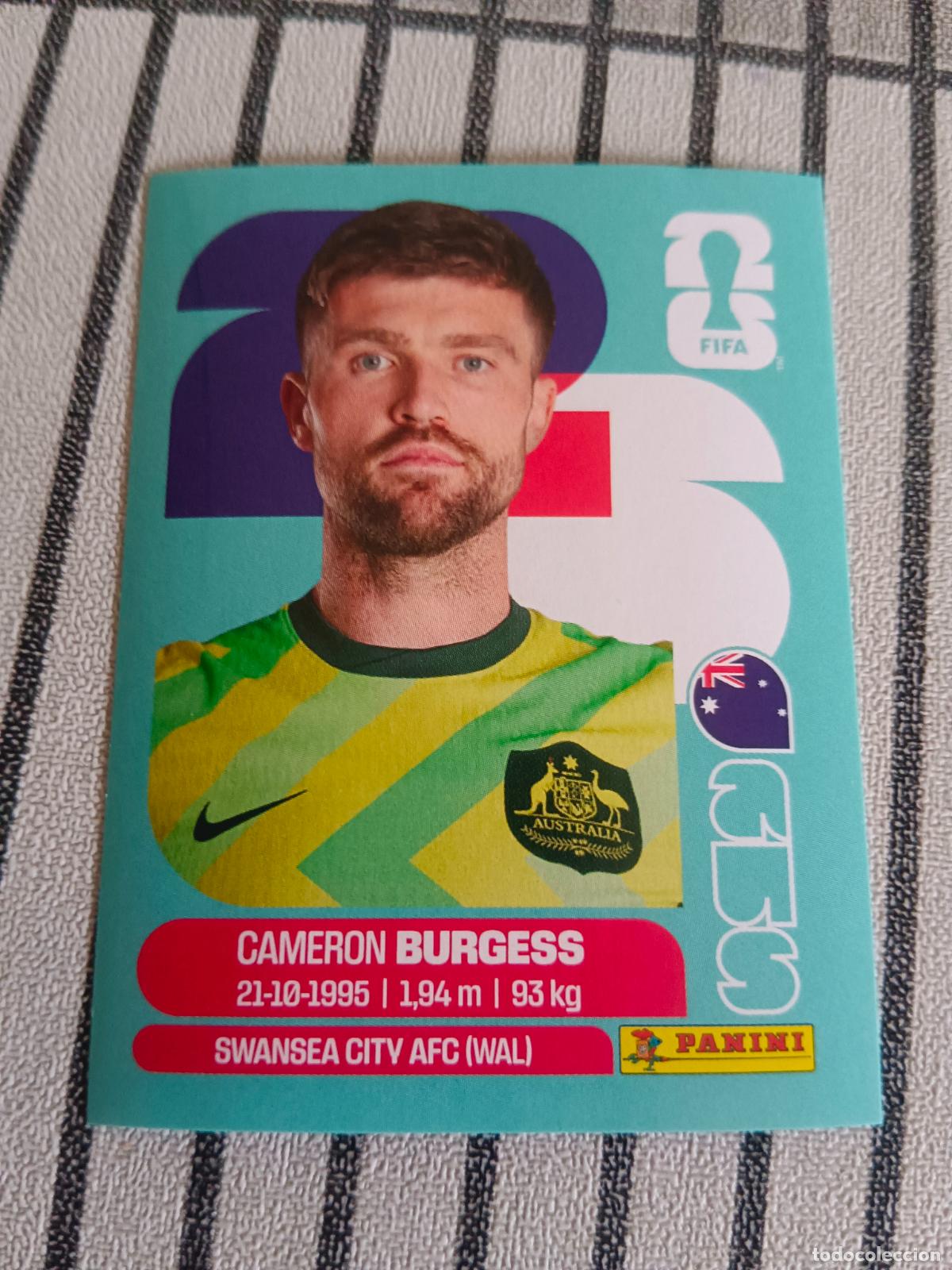 Fu&szlig;ball-Sticker: MUNDIAL 2026 ESTADOS UNIDOS USA MEXICO MEJICO CANADA AUS 8 AUS8 CAMERON BURGESS AUSTRALIA FIFA
