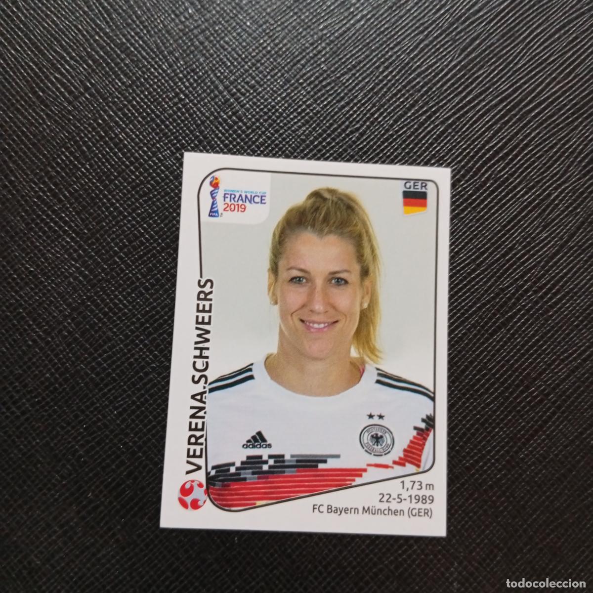 Fu&szlig;ball-Sticker: 103 VERENA SCHWERS ALEMANIA PANINI FEMENINO WOMEN&acute;S MUNDIAL 2019 FRANCIA 19 - SIN PEGAR - A74 PG32