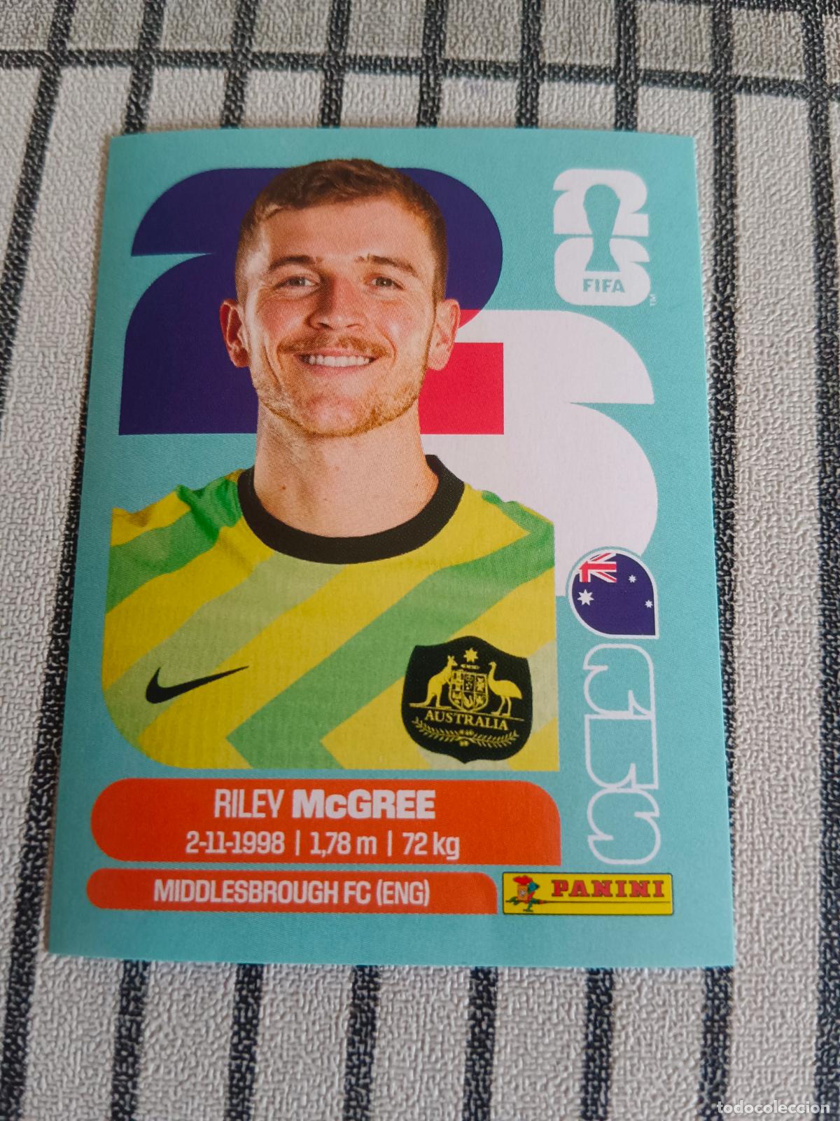 Fu&szlig;ball-Sticker: MUNDIAL 2026 ESTADOS UNIDOS USA MEXICO MEJICO CANADA AUS 12 AUS12 RILEY McGREE AUSTRALIA FIFA