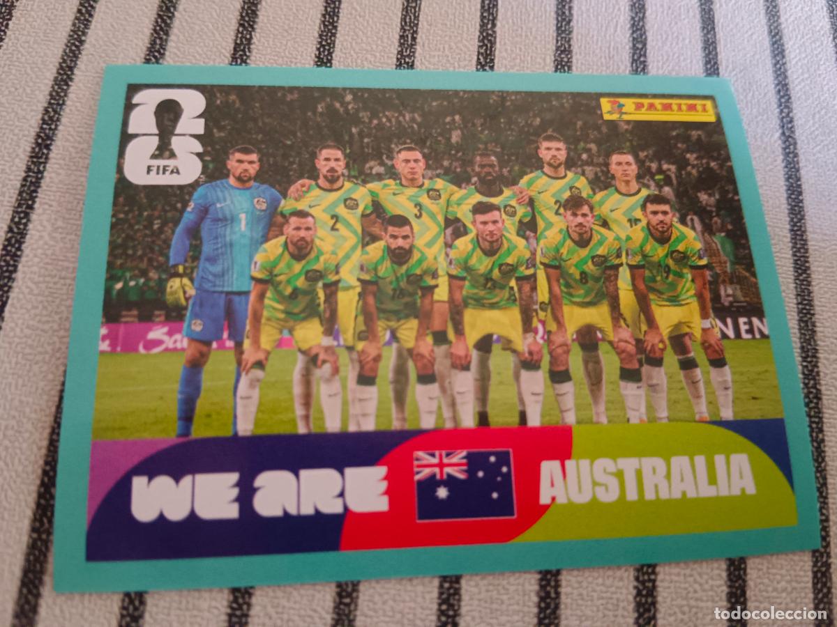 Fu&szlig;ball-Sticker: MUNDIAL 2026 ESTADOS UNIDOS USA MEXICO MEJICO CANADA AUS 13 AUS13 ALINEACION AUSTRALIA FIFA