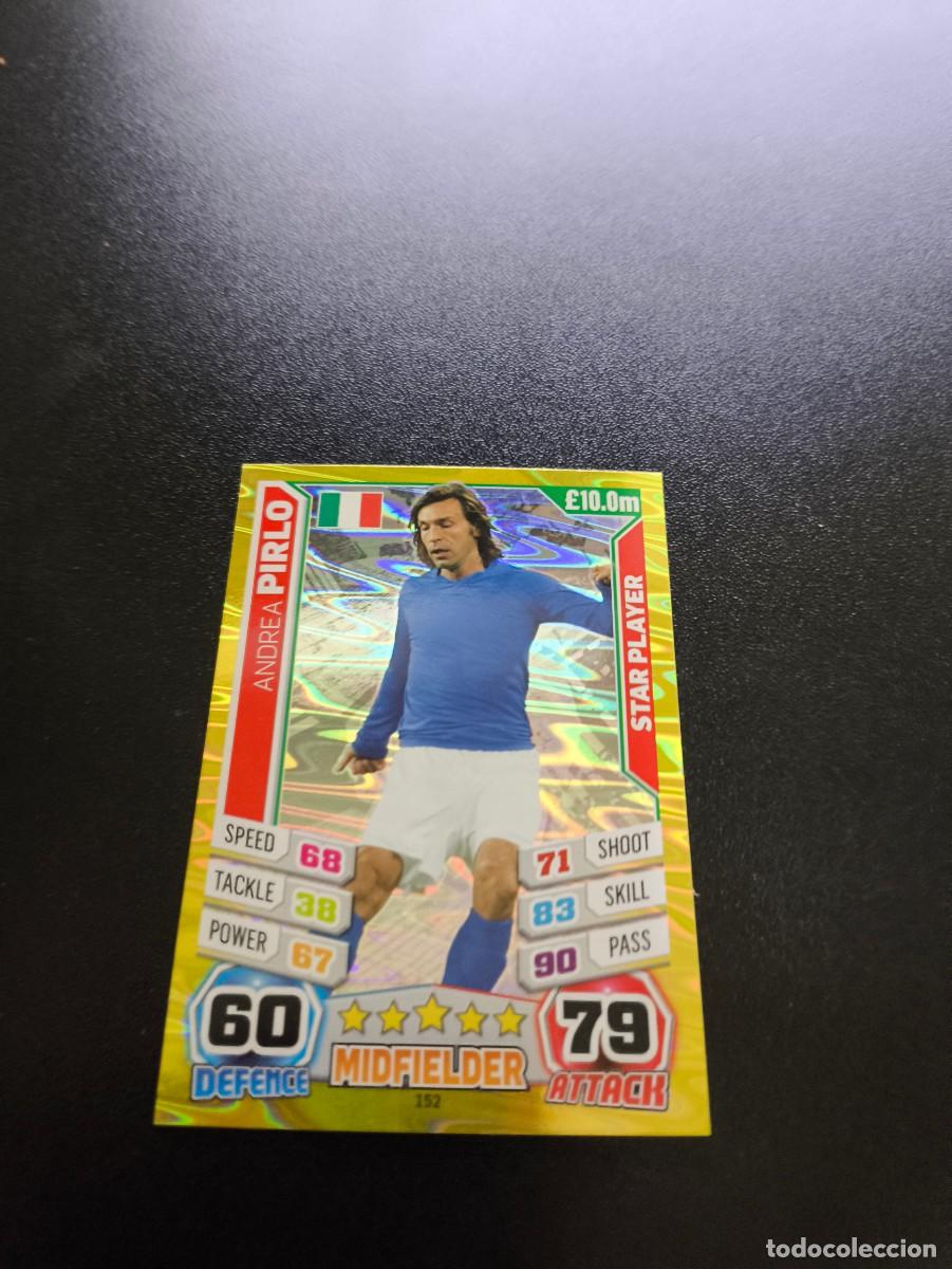 Cromos de F&uacute;tbol: 152 Andrea Pirlo STAR PLAYER ITALIA TOPPS MATCH ATTAX WORLD CUP MUNDIAL BRASIL 2014 14 N PANINI LIGA