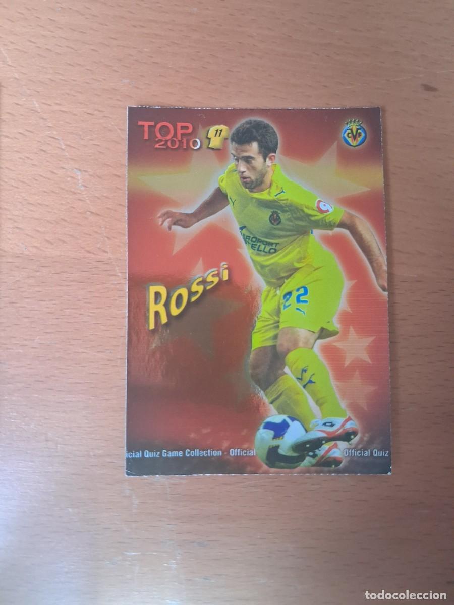 Cromos de F&uacute;tbol: Mundicromo Official Quiz Game Collection 2009 2010 Villarreal CF 634 Top 11 Rossi Rojo Liso