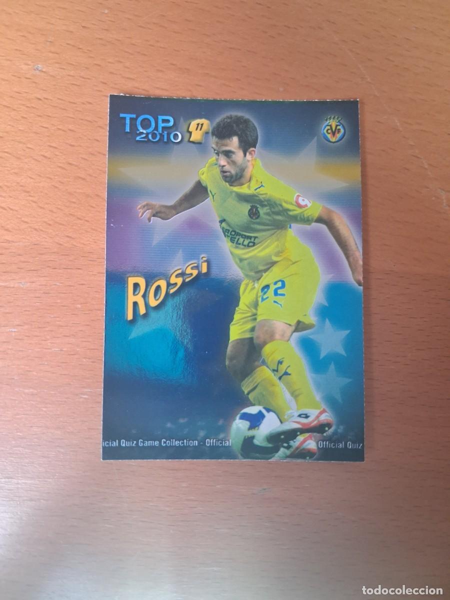 Cromos de F&uacute;tbol: Mundicromo Official Quiz Game Collection 2009 2010 Villarreal CF 634 Top 11 Rossi Azul Liso