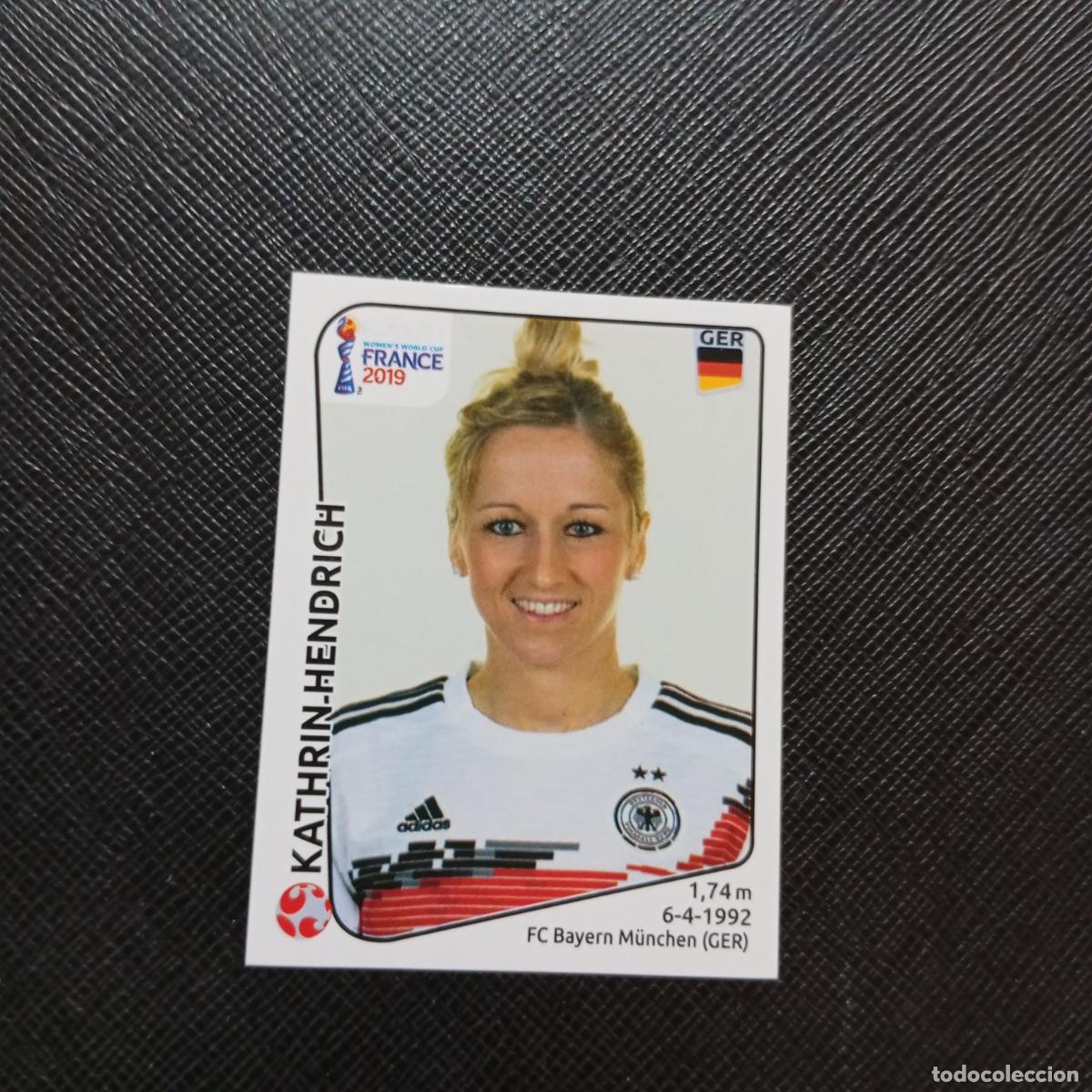 Cromos de F&uacute;tbol: 105 KATHRAIN HENDRICH ALEMANIA PANINI FEMENINO WOMEN&acute;S MUNDIAL 2019 FRANCIA 19 SIN PEGAR - A74 PG32
