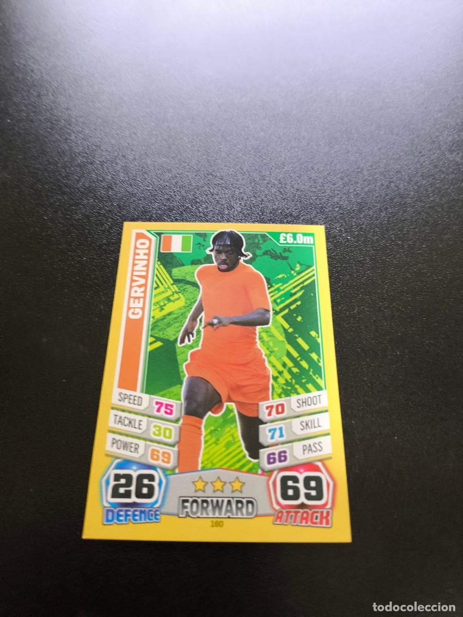 Cromos de F&uacute;tbol: 160 Gervinho COSTA DE MARFIL TOPPS MATCH ATTAX WORLD CUP MUNDIAL BRASIL 2014 14 N PANINI LIGA