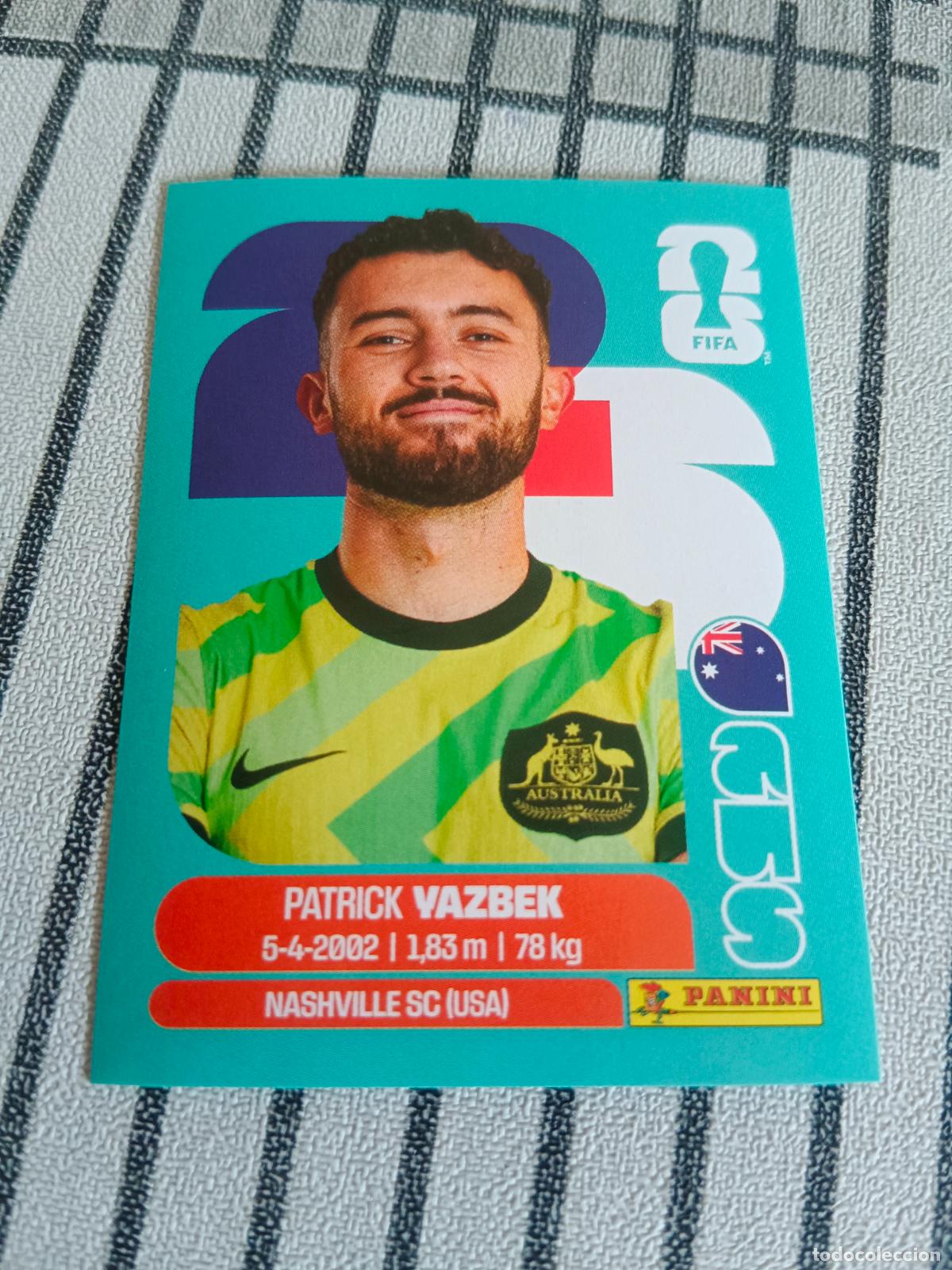 Cromos de F&uacute;tbol: MUNDIAL 2026 ESTADOS UNIDOS USA MEXICO MEJICO CANADA AUS 16 AUS16 PATRICK VAZBEK AUSTRALIA FIFA