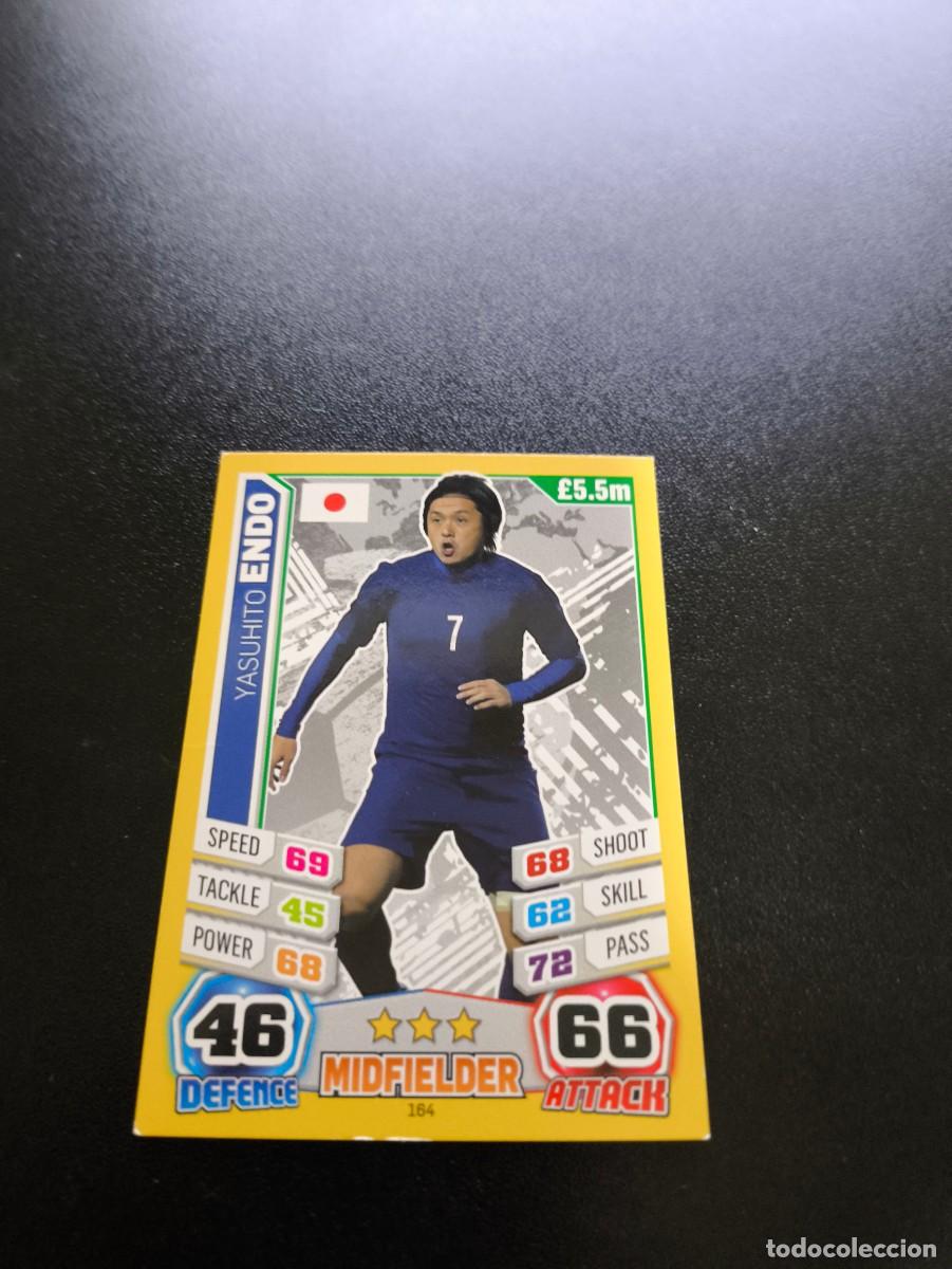 Cromos de F&uacute;tbol: 164 Yasuhito Endo JAPAN JAPON TOPPS MATCH ATTAX WORLD CUP MUNDIAL BRASIL 2014 14 N PANINI LIGA