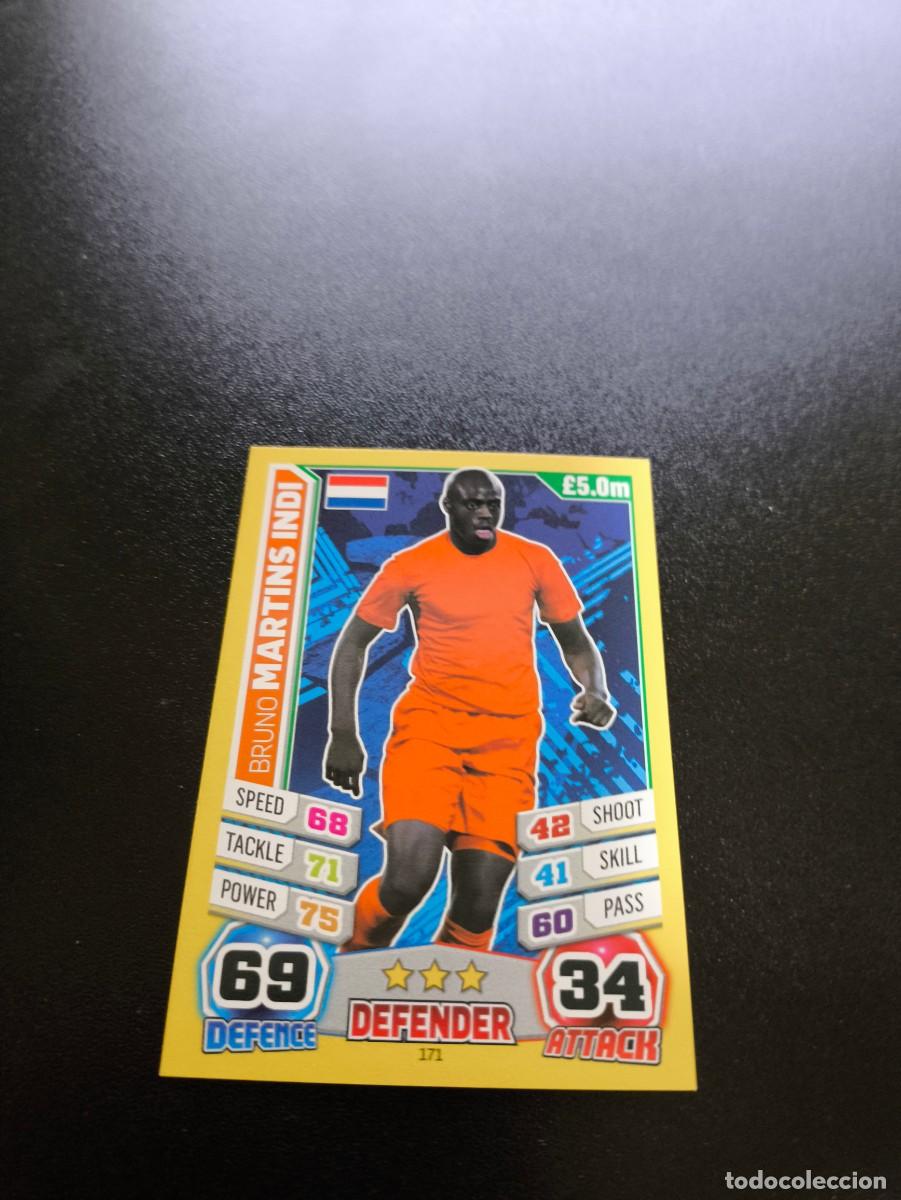 Figurine di Calcio: 171 Bruno Martins Indi NETHERLANDS TOPPS MATCH ATTAX WORLD CUP MUNDIAL BRASIL 2014 14 N PANINI LIGA