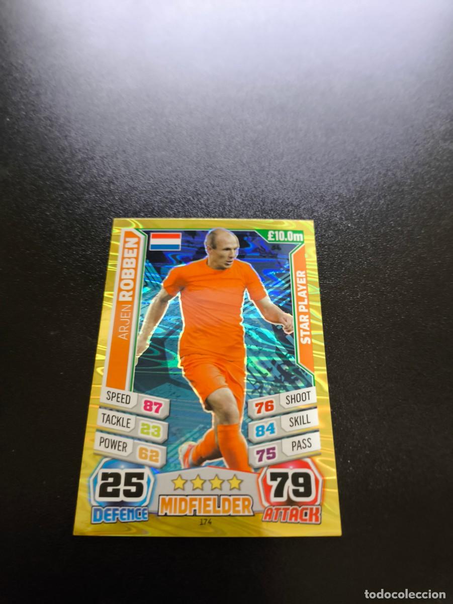 Cromos de Futebol: 174 Arjen Robben STAR NETHERLANDS TOPPS MATCH ATTAX WORLD CUP MUNDIAL BRASIL 2014 14 N PANINI LIGA