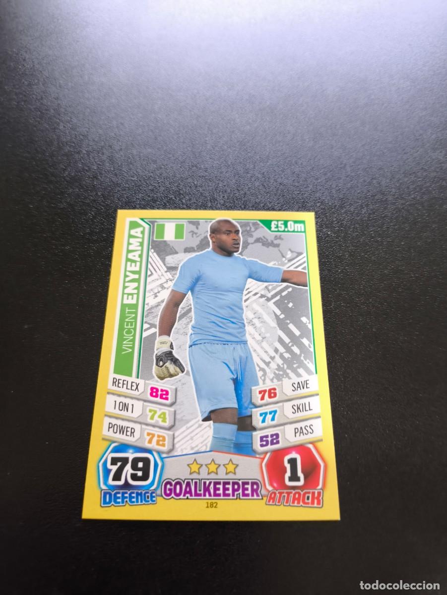 Cromos de Futebol: 182 Vincent Enyeama NIGERIA TOPPS MATCH ATTAX WORLD CUP MUNDIAL BRASIL 2014 14 N PANINI LIGA