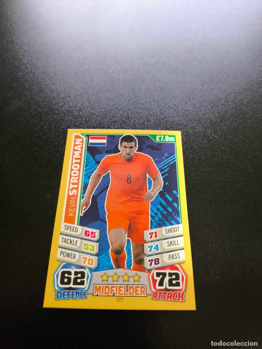 Cromos de Futebol: 177 Kevin Strootman NETHERLANDS TOPPS MATCH ATTAX WORLD CUP MUNDIAL BRASIL 2014 14 N PANINI LIGA