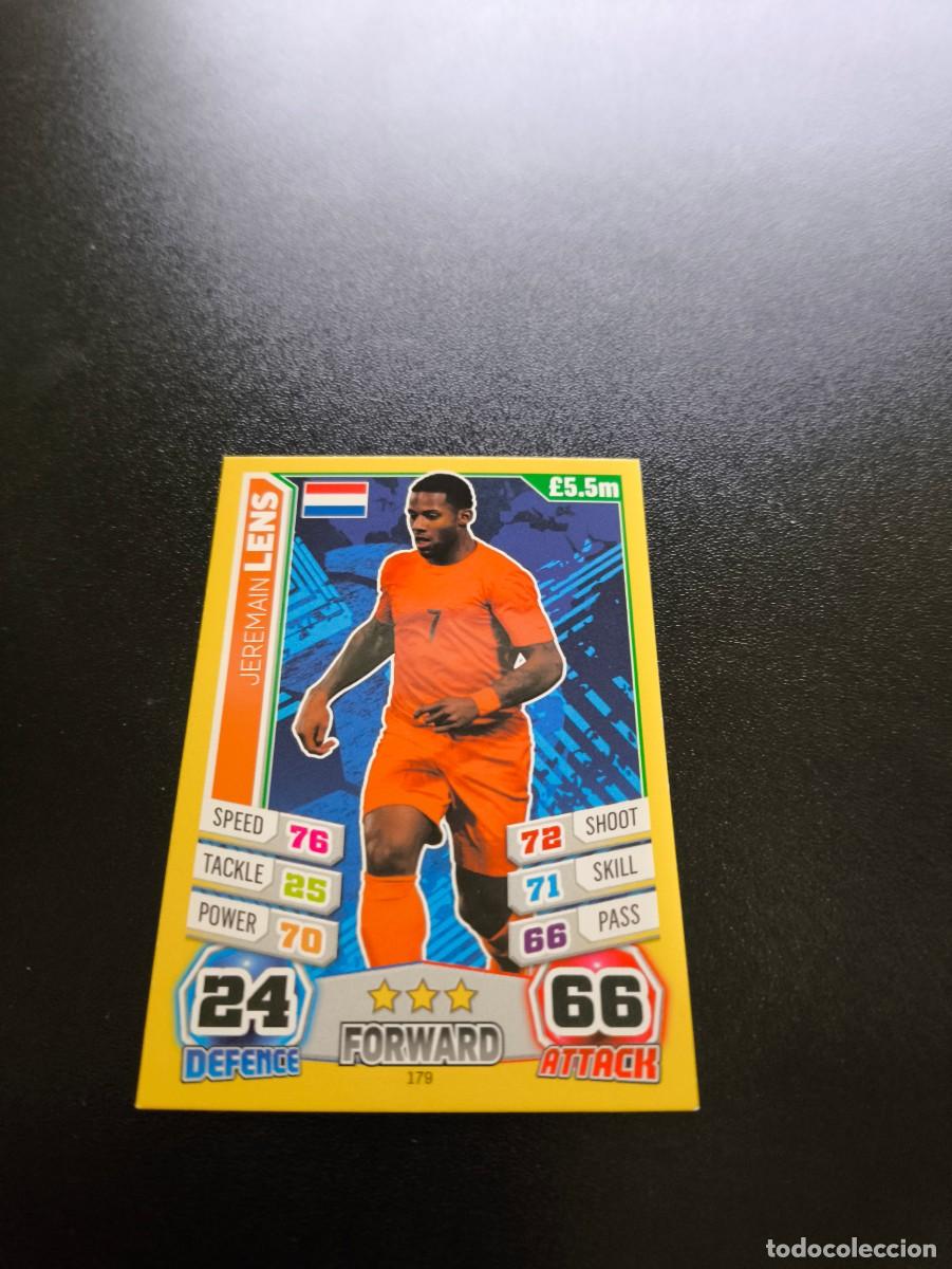 Cromos de Futebol: 179 Jeremain Lens NETHERLANDS TOPPS MATCH ATTAX WORLD CUP MUNDIAL BRASIL 2014 14 N PANINI LIGA