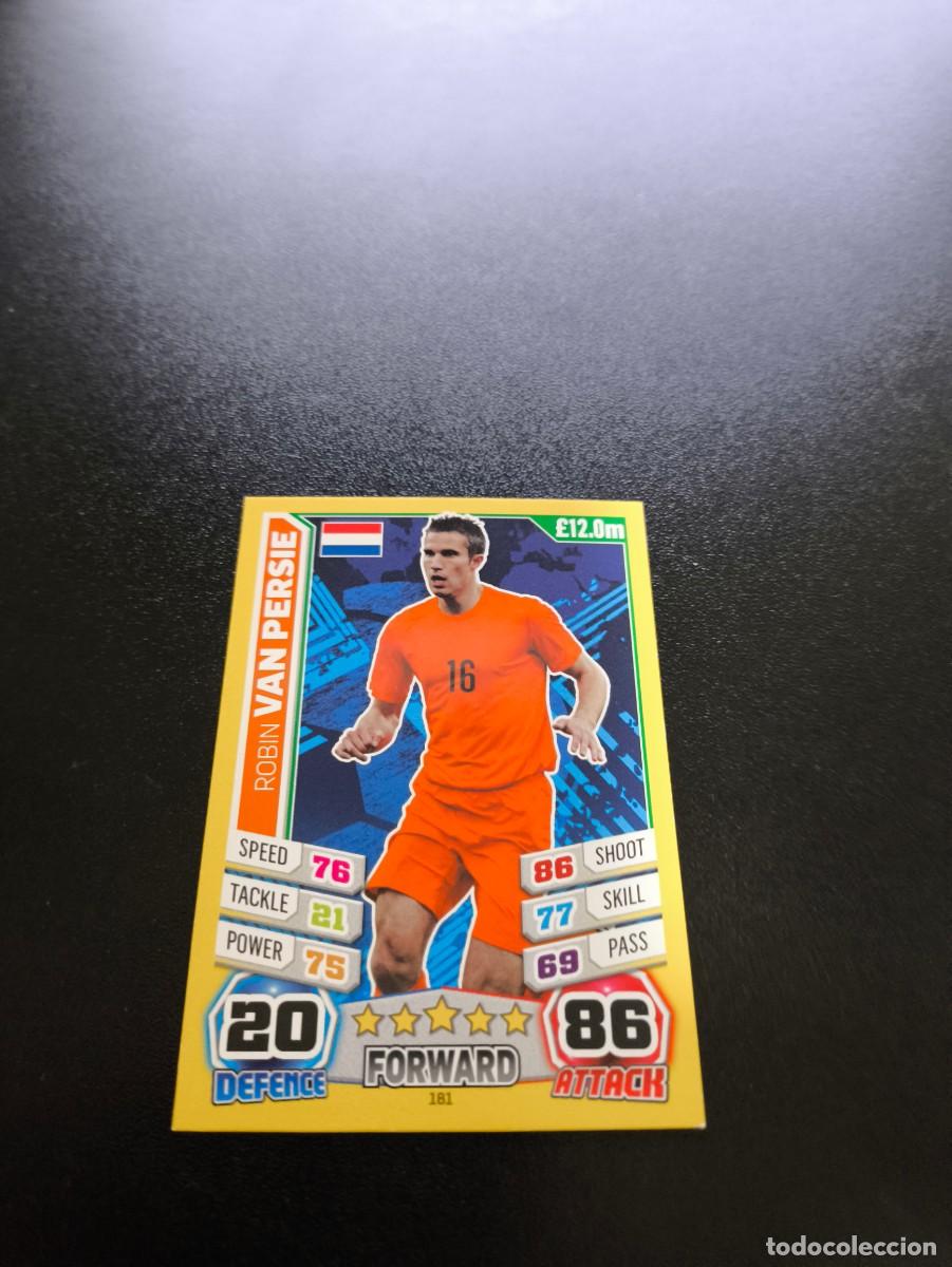 Cromos de F&uacute;tbol: 181 Robin van Persie NETHERLANDS TOPPS MATCH ATTAX WORLD CUP MUNDIAL BRASIL 2014 14 N PANINI LIGA