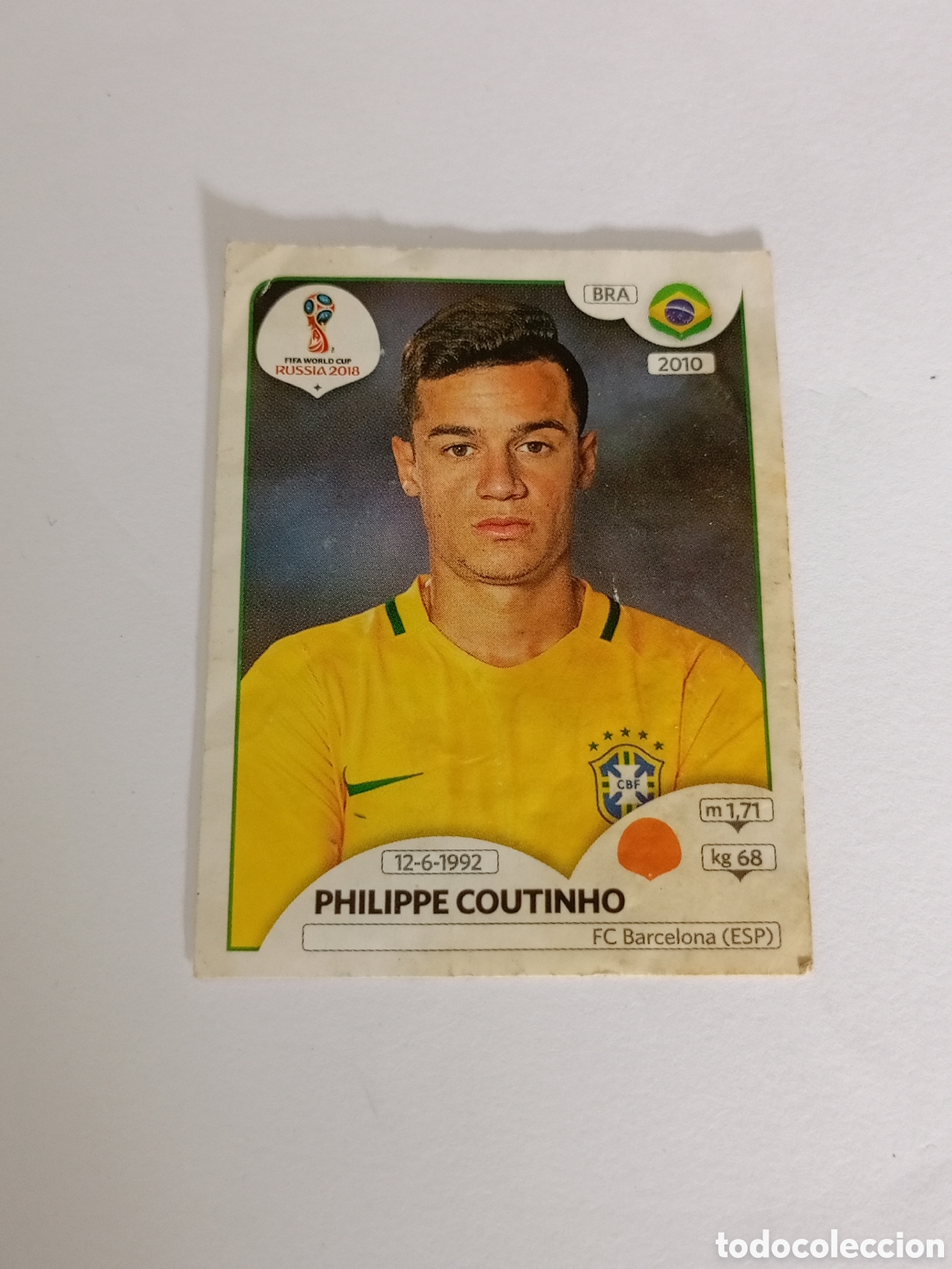 Cromos de f&uacute;tbol: 355 PHILIPPE COUTINHO BRASIL VERSION PINK BACK CROMOS MUNDIAL 18 FIFA WORLD CUP RUSSIA RUSIA 2018
