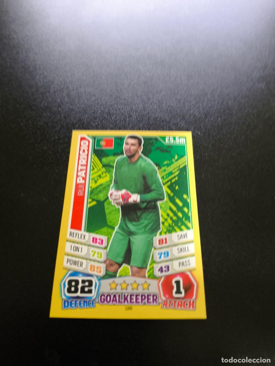 Cromos de f&uacute;tbol: 186 Rui Patricio PORTUGAL TOPPS MATCH ATTAX WORLD CUP MUNDIAL BRASIL 2014 14 N PANINI LIGA