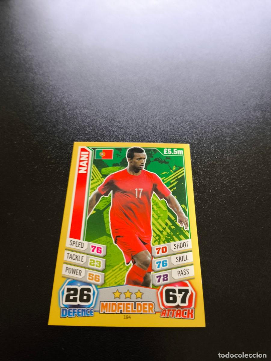 Cromos de f&uacute;tbol: 194 Nani PORTUGAL TOPPS MATCH ATTAX WORLD CUP MUNDIAL BRASIL 2014 14 N PANINI LIGA