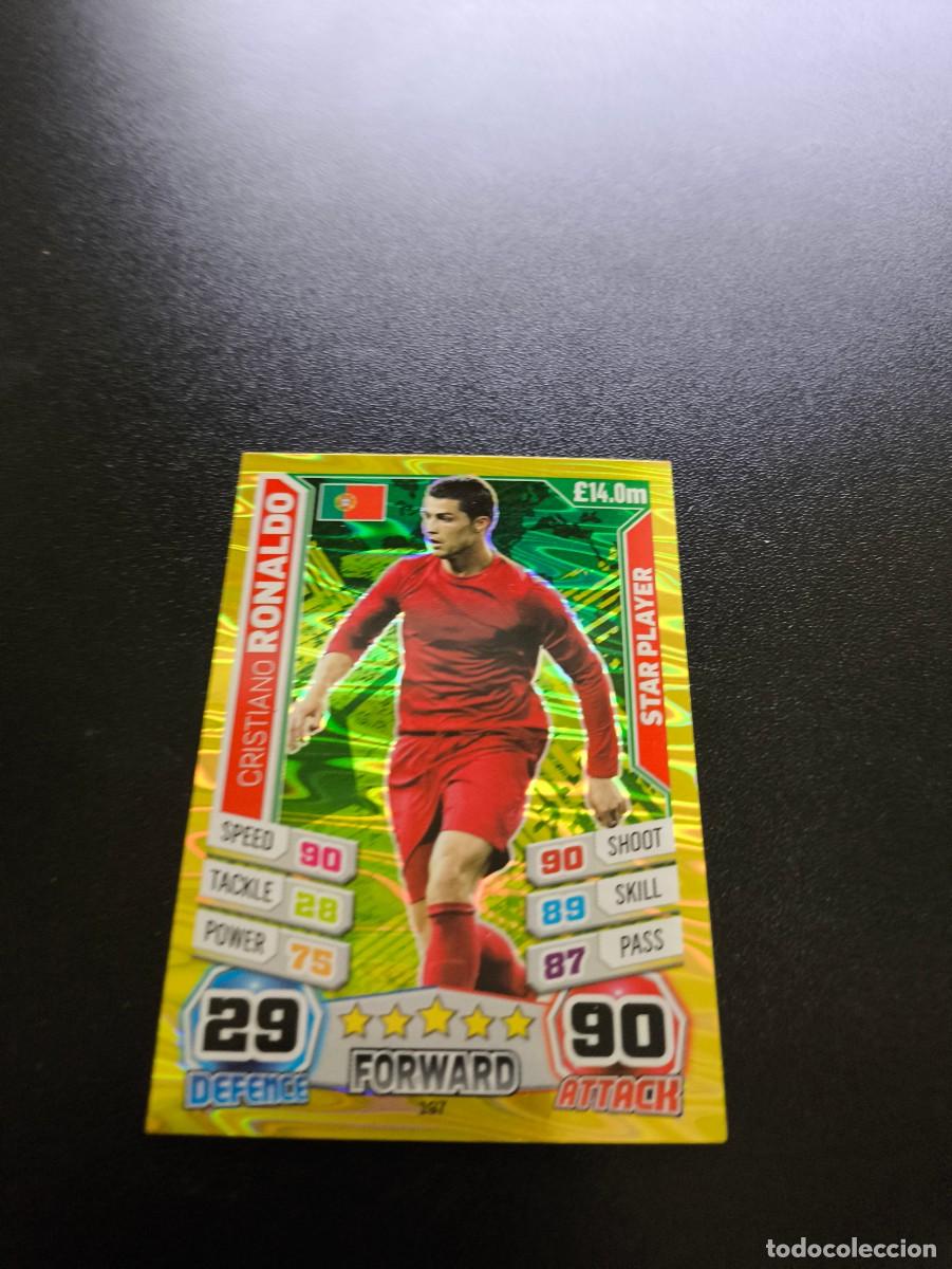 Cromos de F&uacute;tbol: 197 Cristiano Ronaldo STAR PORTUGAL TOPPS MATCH ATTAX WORLD CUP MUNDIAL BRASIL 2014 14 N PANINI LIGA