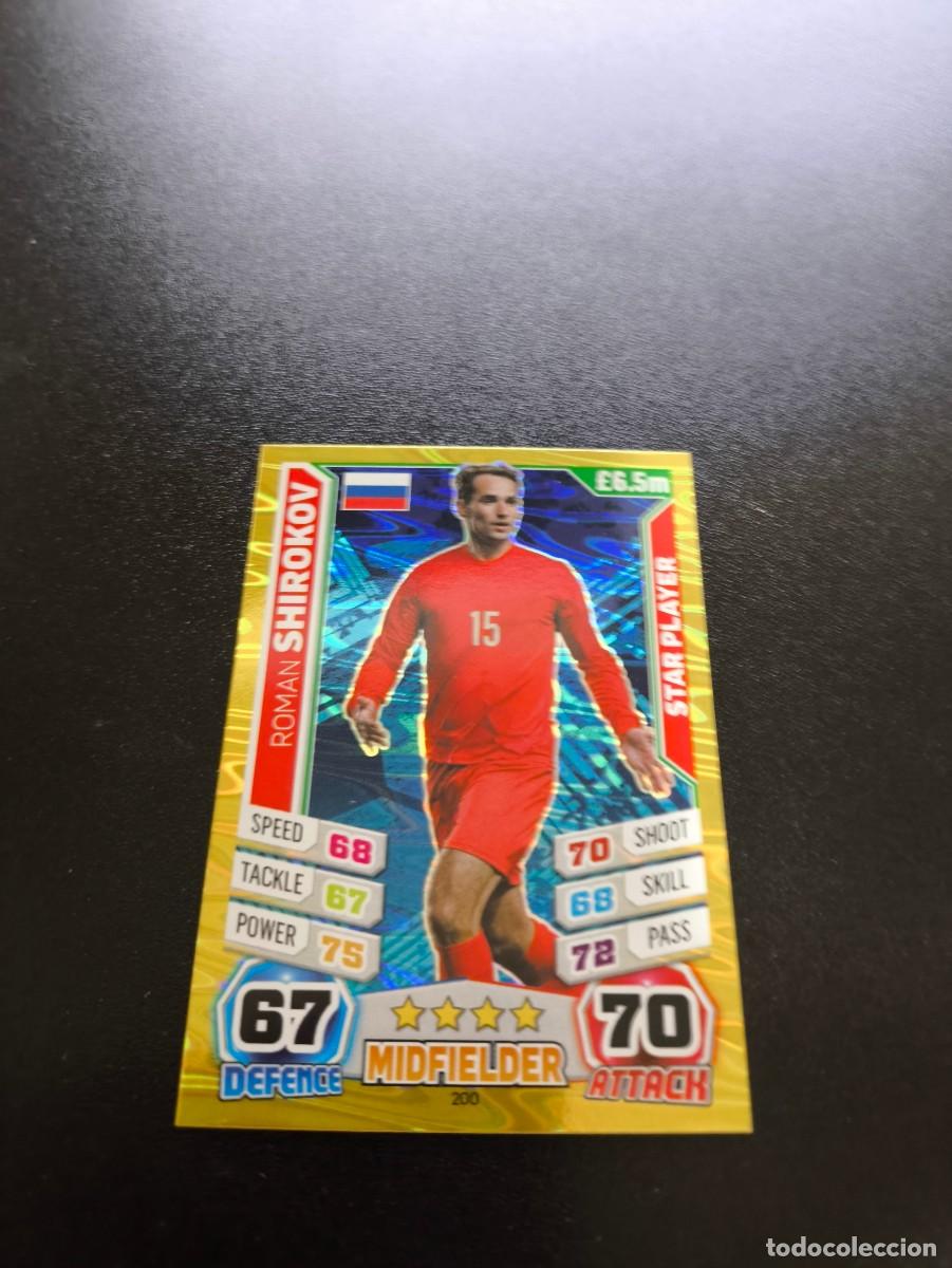 Cromos de F&uacute;tbol: 200 Roman Shirokov STAR PLAYE RUSIA TOPPS MATCH ATTAX WORLD CUP MUNDIAL BRASIL 2014 14 N PANINI LIGA