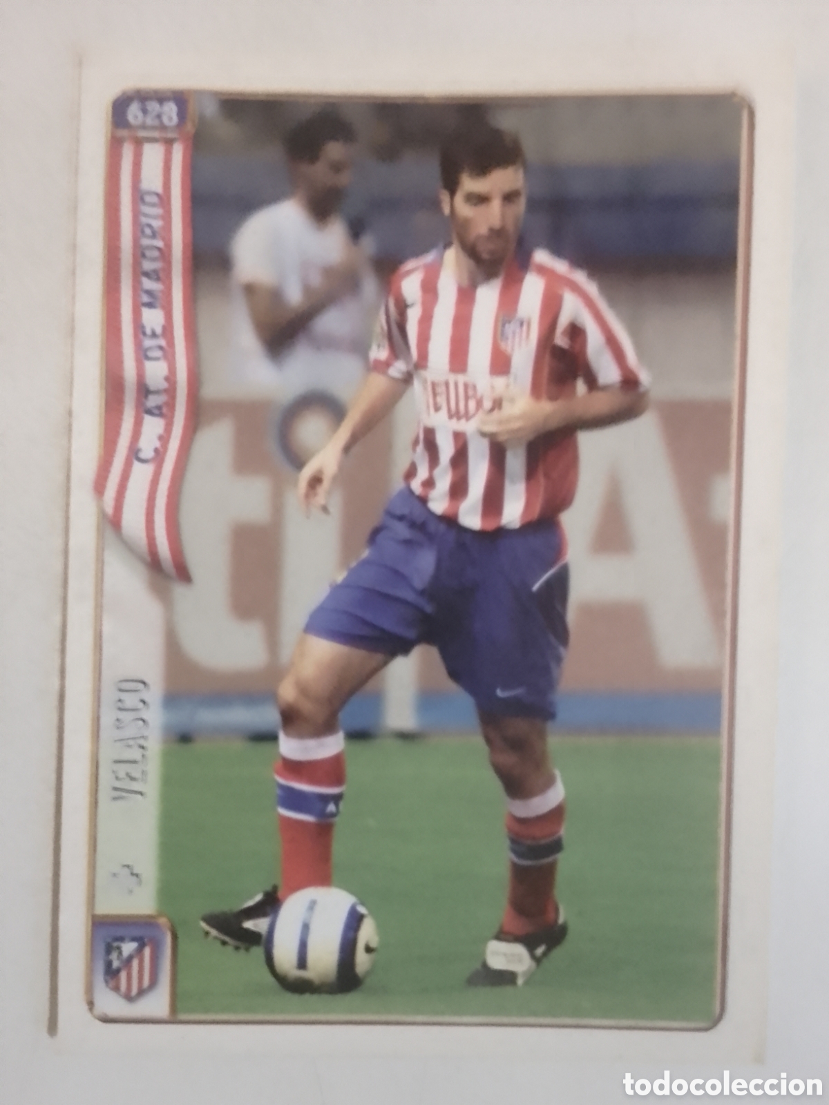 Cromos de F&uacute;tbol: Mundicromo 2005 n&deg; 628 + Velasco &bull; Atl&eacute;tico de Madrid.