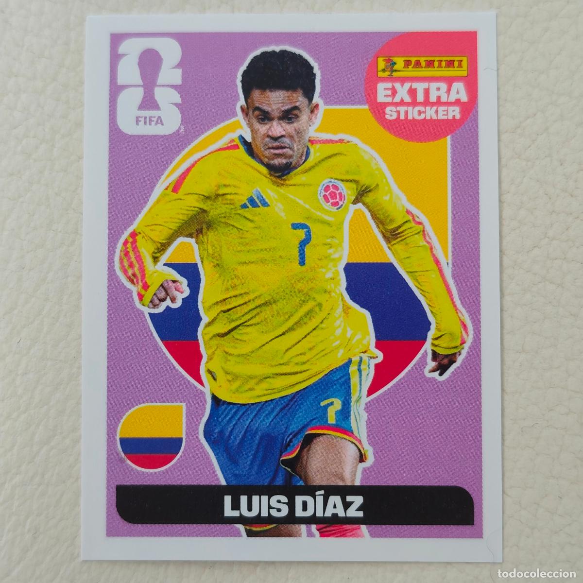 Fu&szlig;ball-Sticker: Luis D&iacute;az Extra Sticker Panini world cup 2026 purpura
